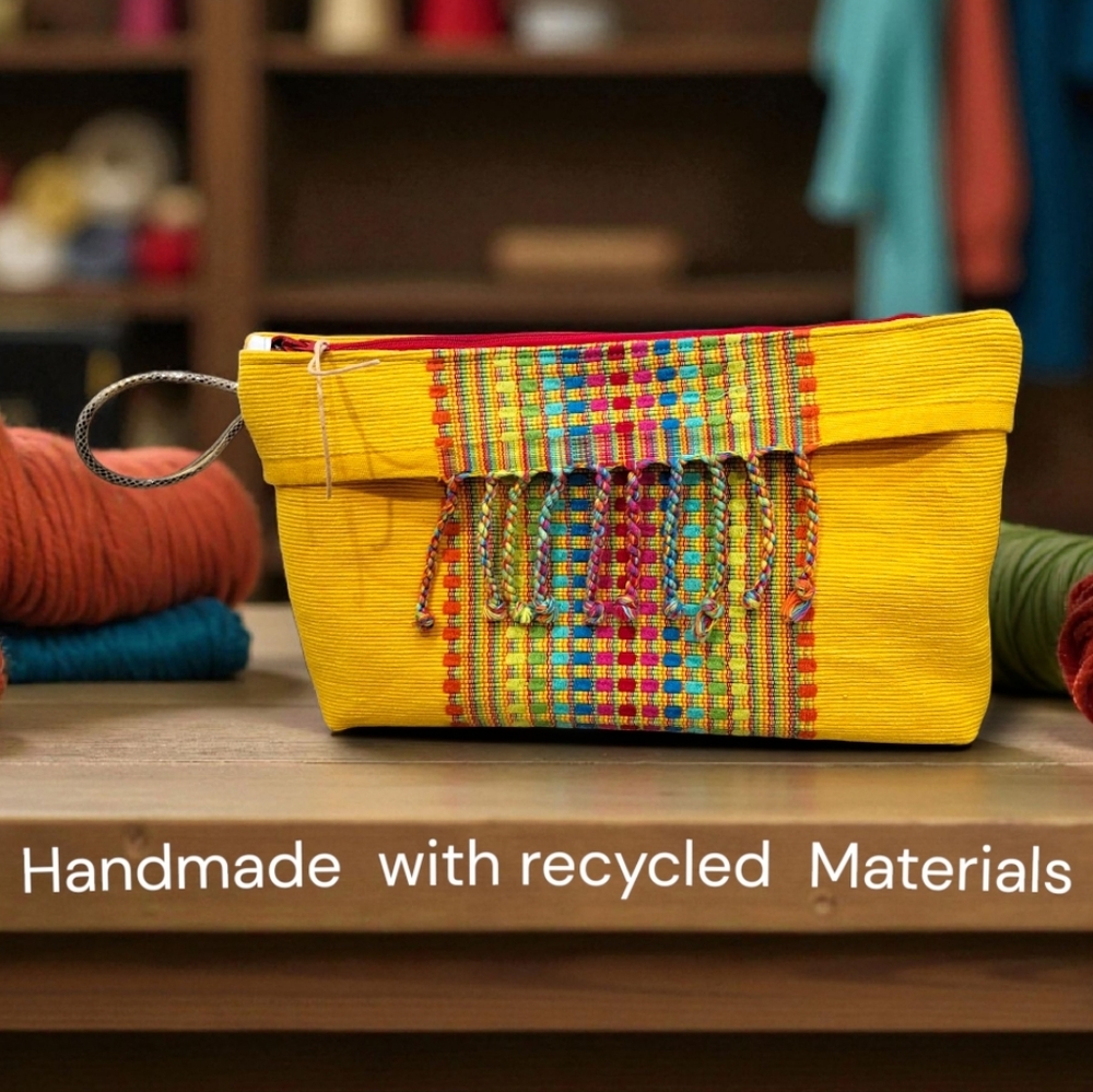 Handmade Colorful Woven Clutch Bag